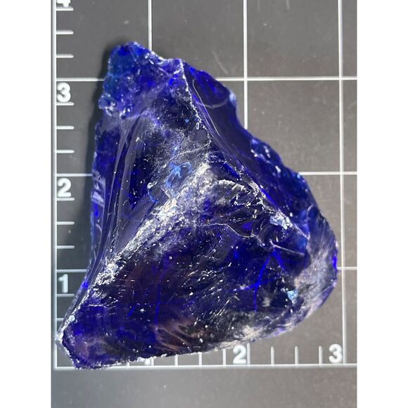 Cobalt Blue Translucent Art Glass Cullet #5L135 - Picture 6 of 6